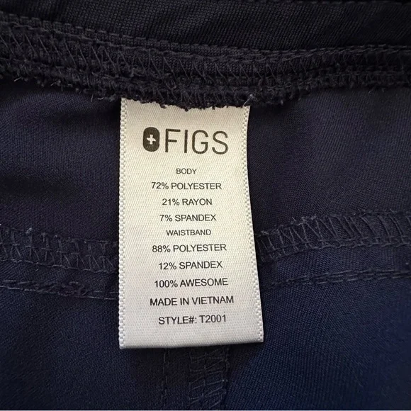 Figs Technical Collection Navy Blue Straight Leg Men's Scrub Pants Size XL - Picture 9 of 13